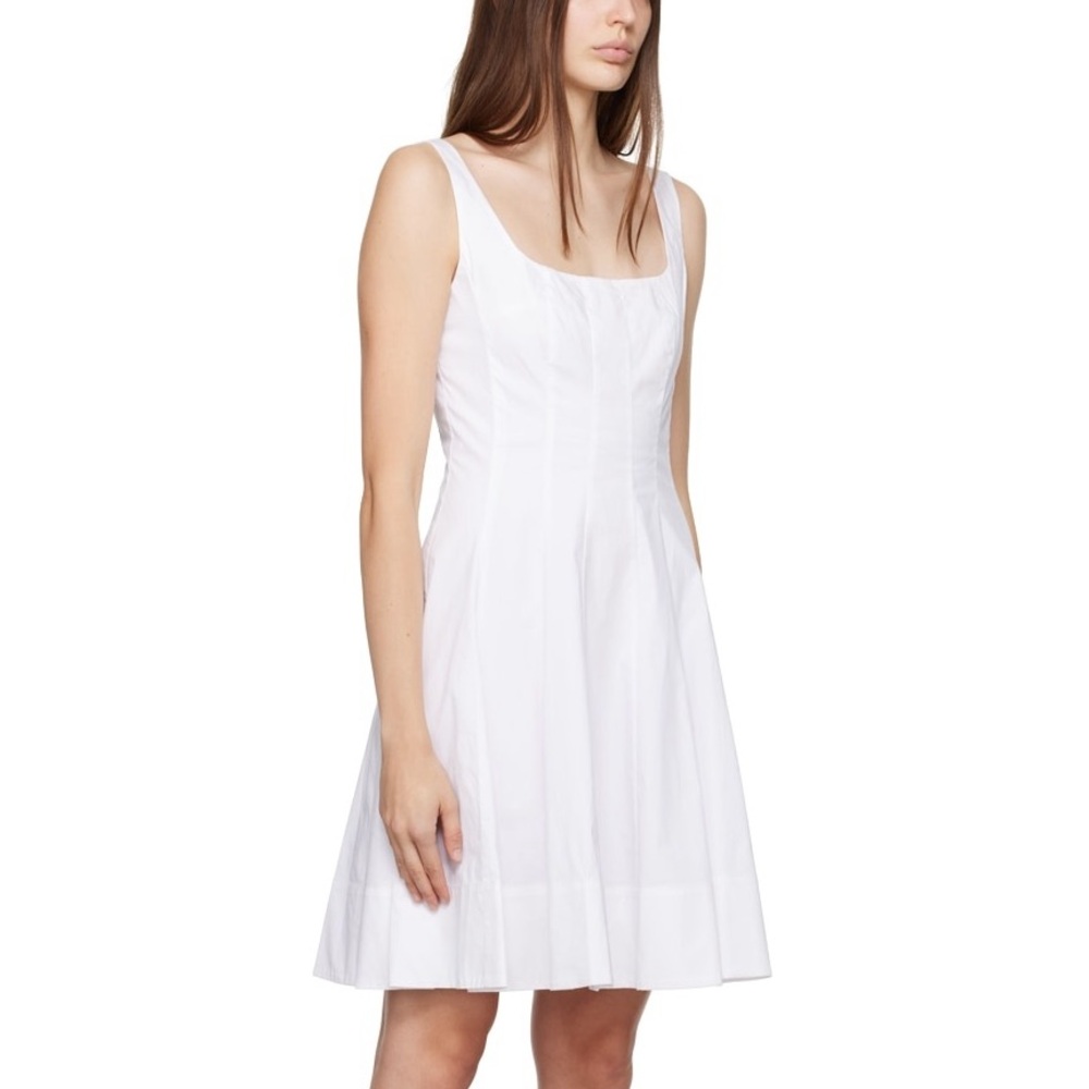 New STAUD MINI WELLS DRESS WHITE - Picture 7 of 14
